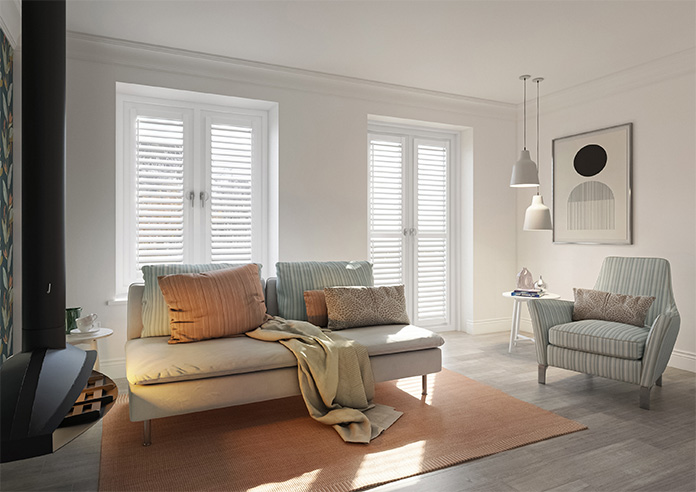 Sierra, Ice White - Perfect Fit Shutter Blind - Image 6